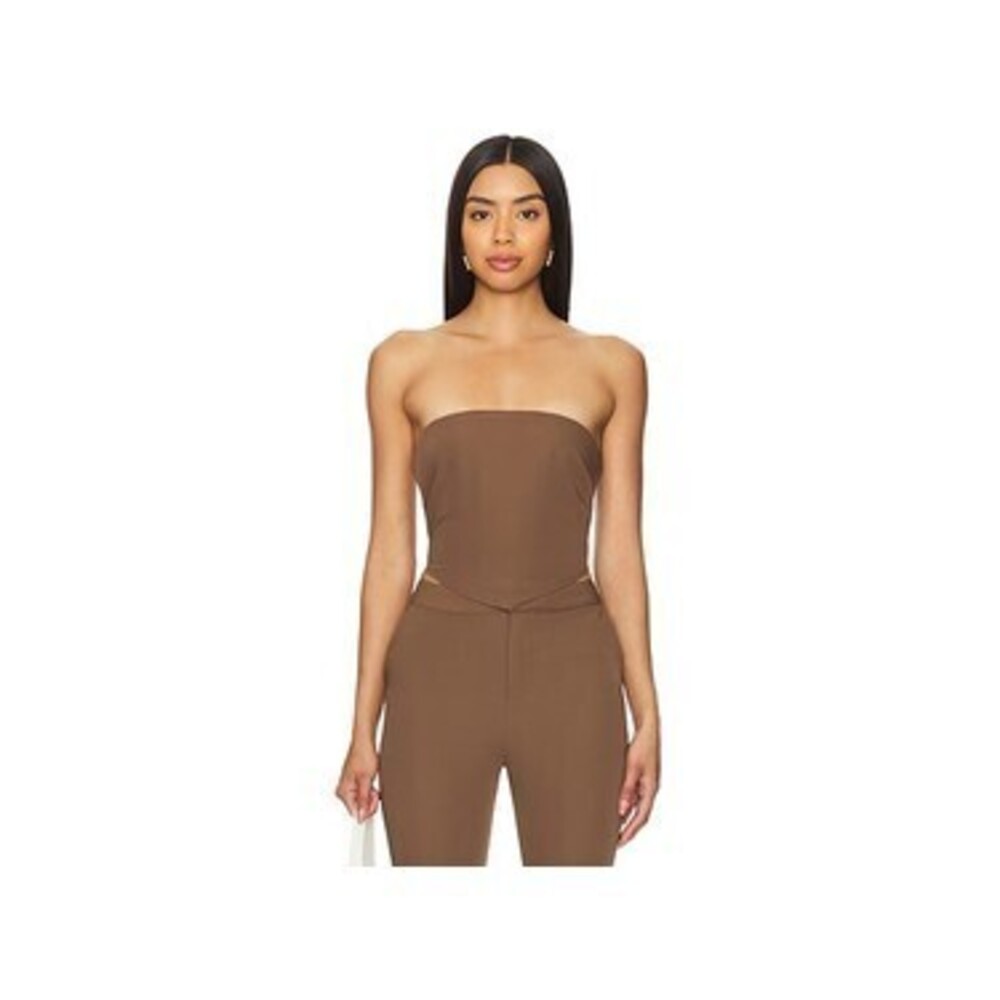 Natasha Top in Mushroom Brown